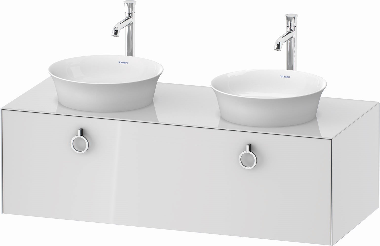 Duravit White Tulip skříňka 130x55x40.8 cm pod umyvadlo závěsná bílá WT4983B8585