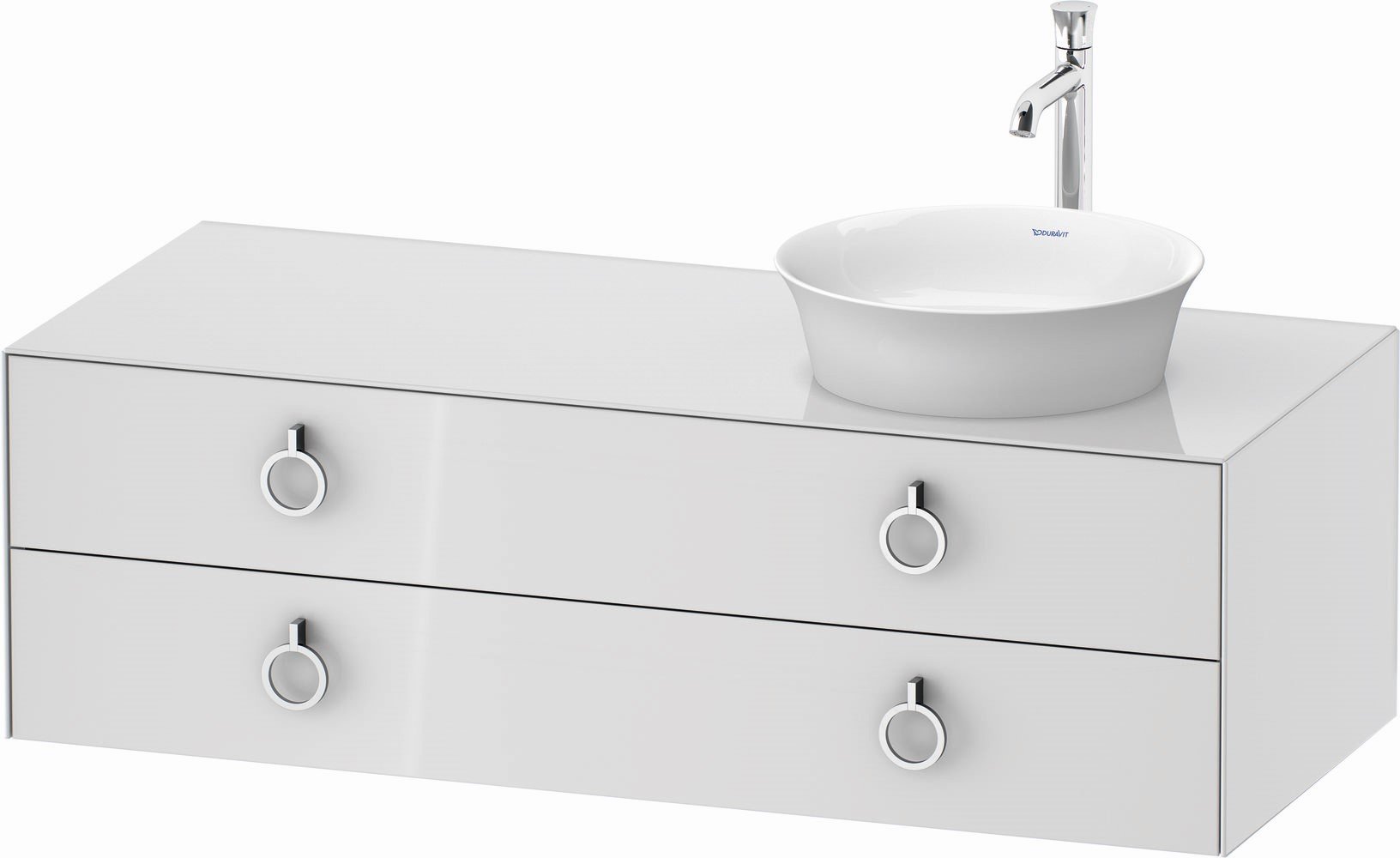 Duravit White Tulip skříňka 130x55x40.8 cm pod umyvadlo závěsná bílá WT4992R8585