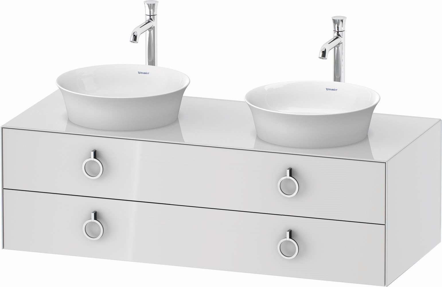 Duravit White Tulip skříňka 130x55x40.8 cm pod umyvadlo závěsná bílá WT4993B8585