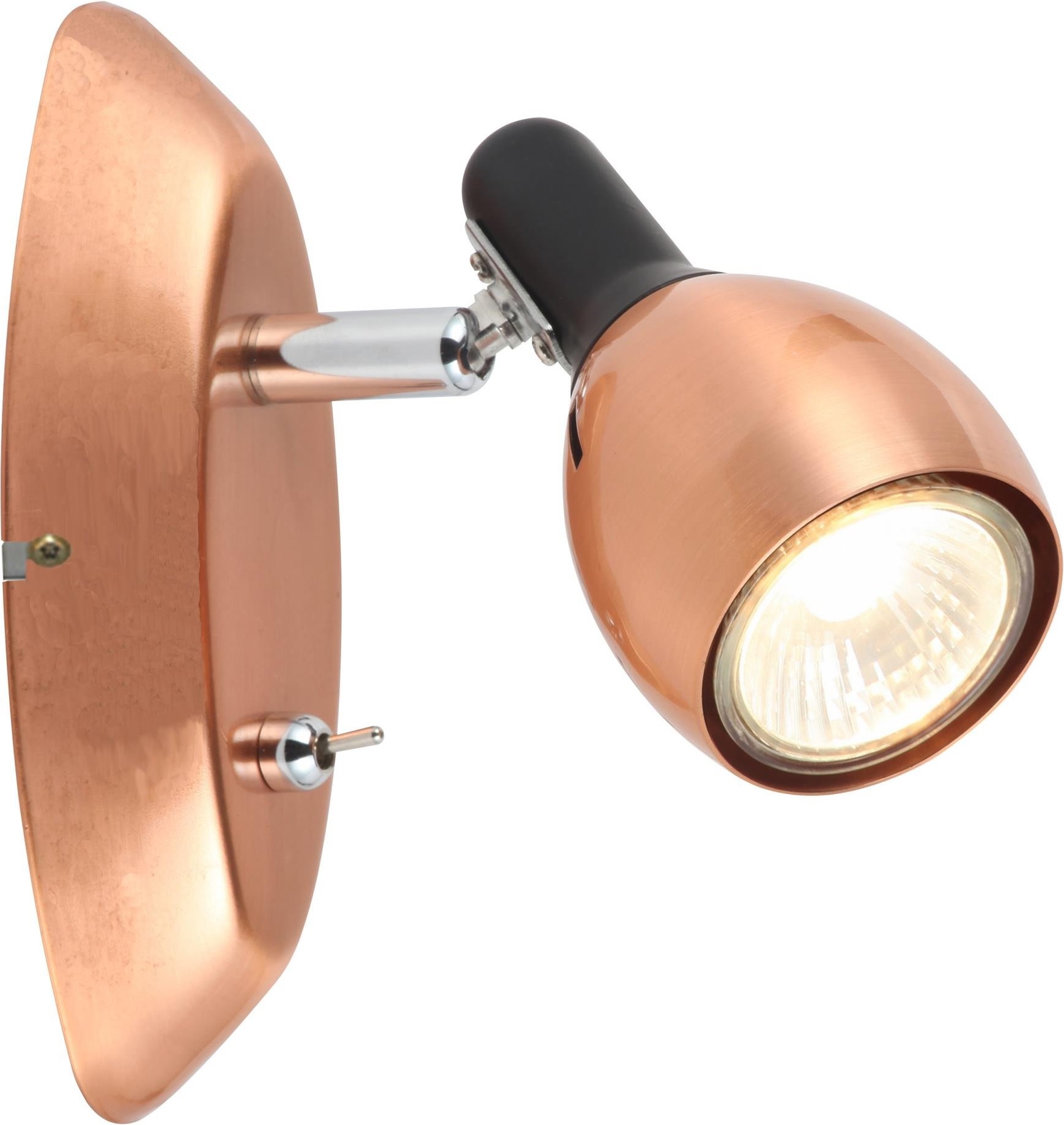 Candellux Cross nástěnné svítidlo 1x50 W měděná 91-32768