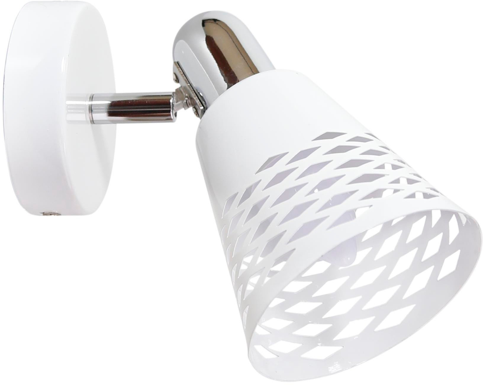 Candellux Discovery nástěnné svítidlo 1x40 W bílá-chrom 91-62154