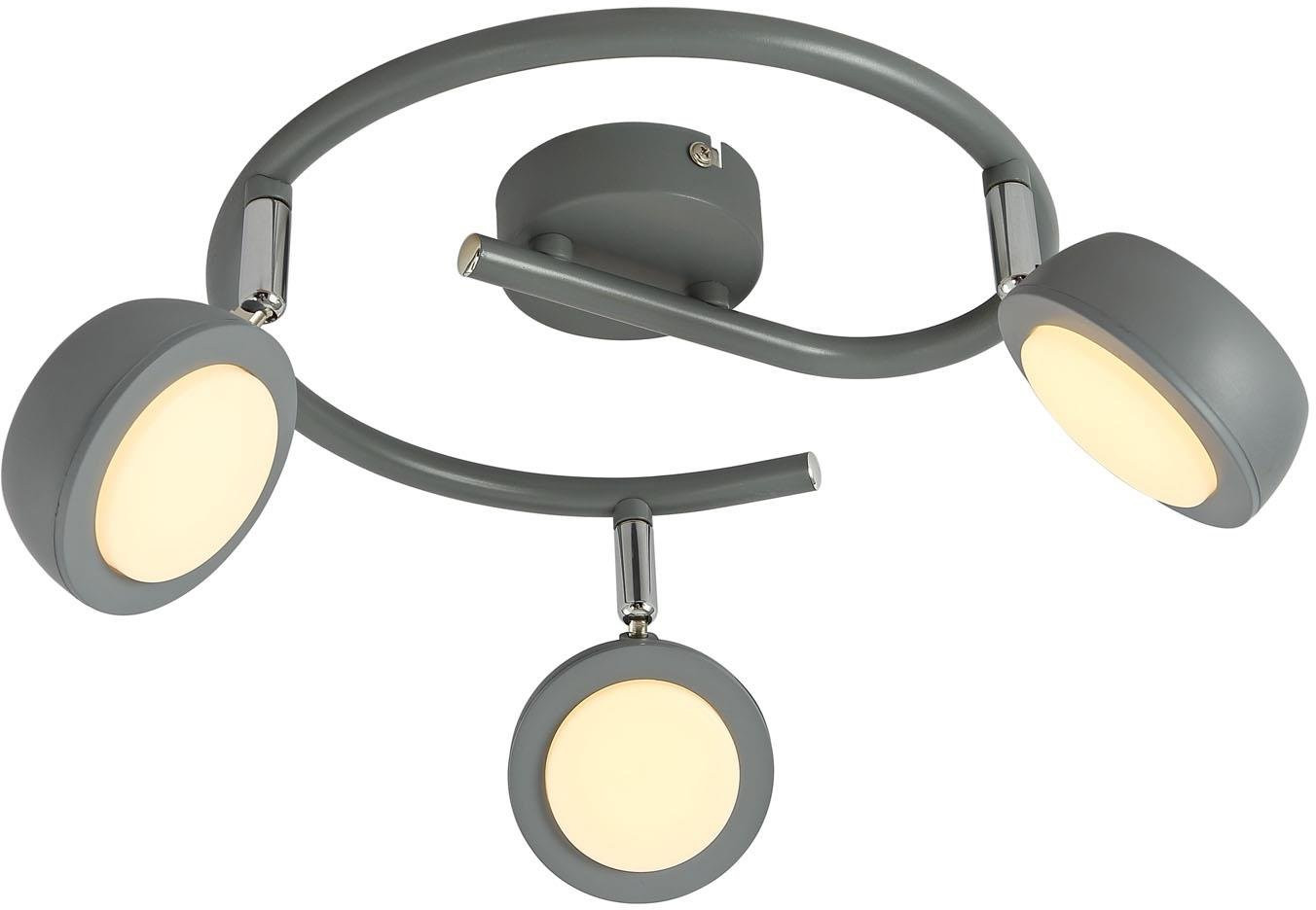 Candellux Mild stropní světlo 3x6 W šedá 98-66558
