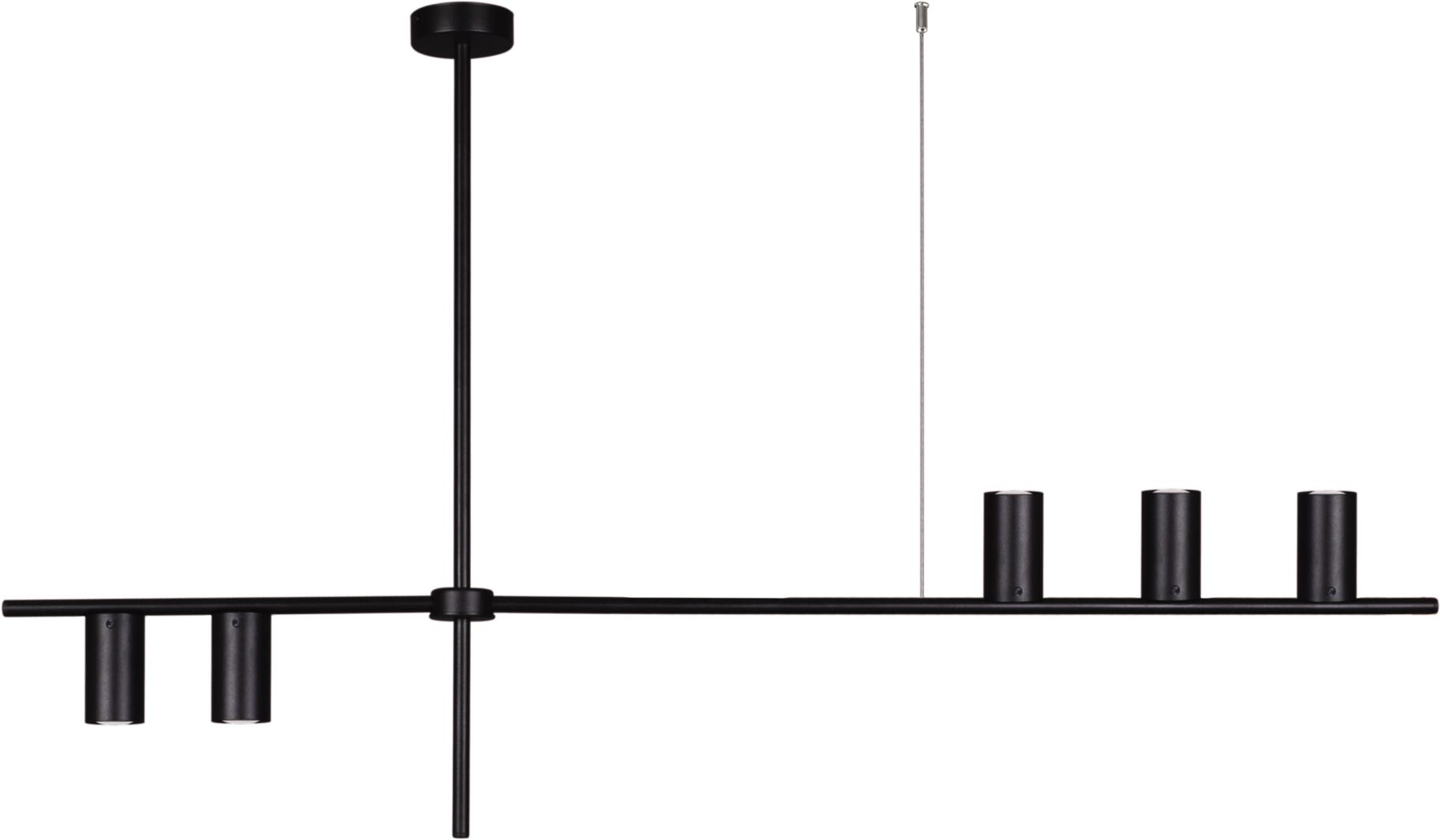 Kaja Rocco závěsné svítidlo 5x35 W černá K-4755