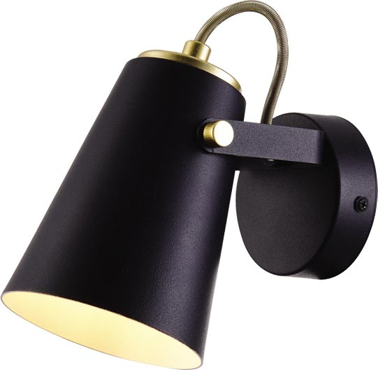 Kaja Noka nástěnné svítidlo 1x25 W černá K-8114