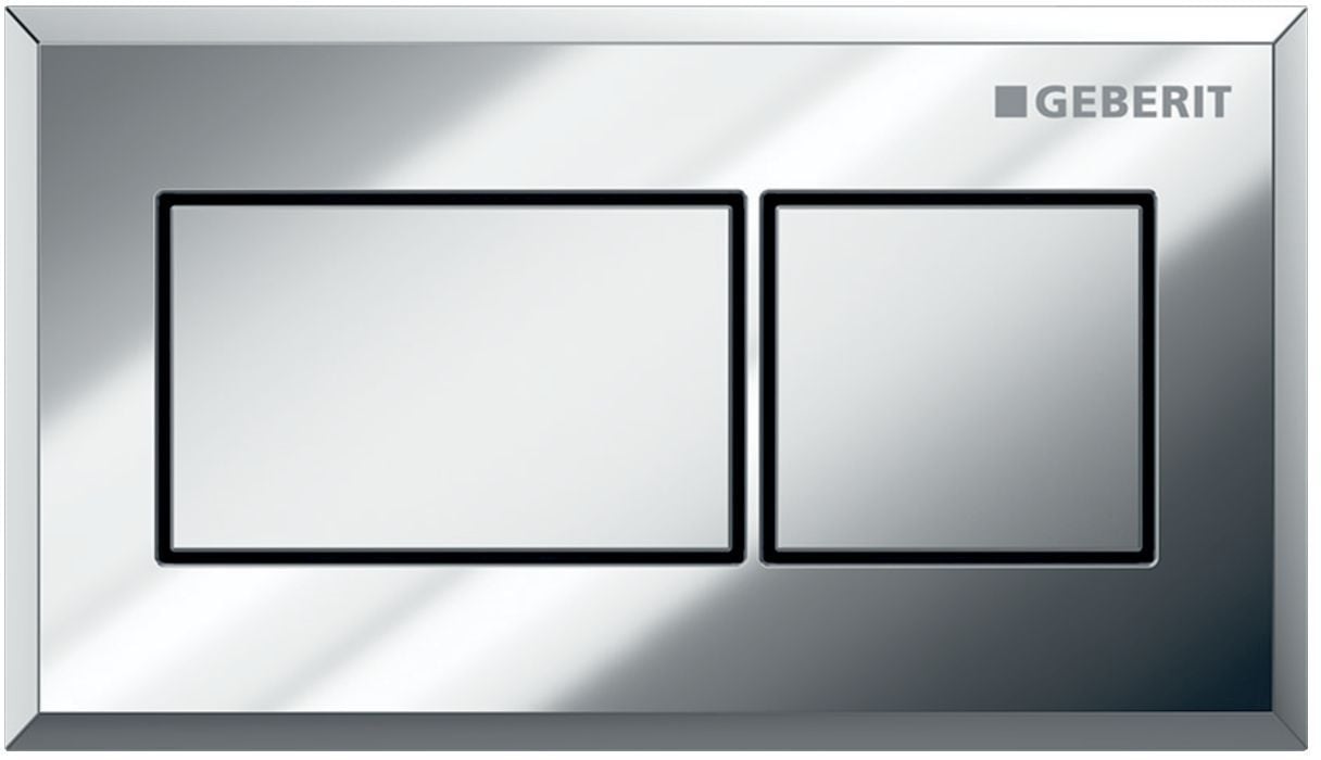 Geberit splachovací tlačítko pro WC lesklý chrom-matný chrom 116.051.KA.1