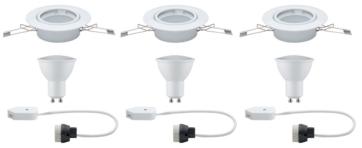 Paulmann LED zapuštěná světla 3x4.5 W bílá 93845