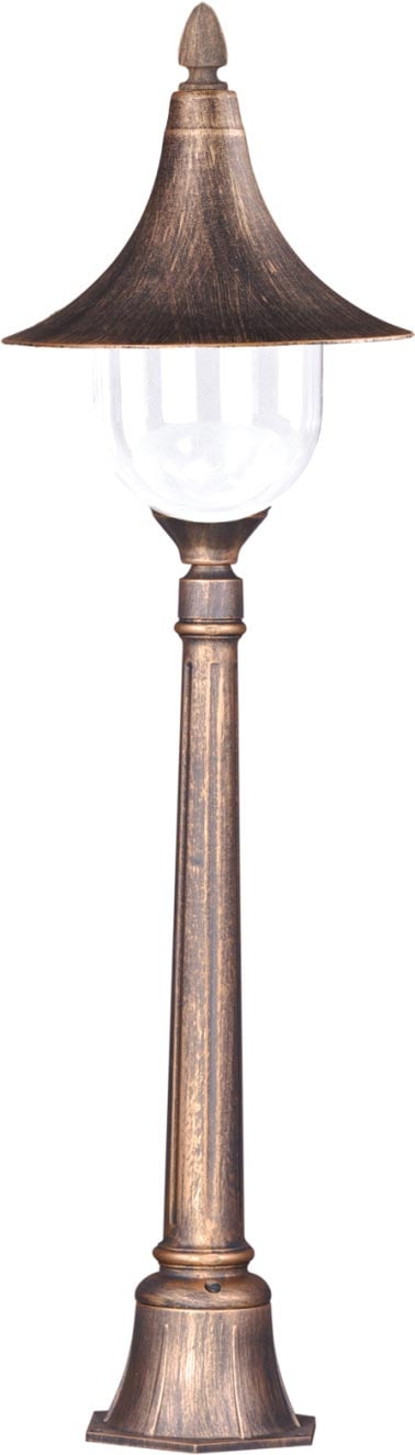 Kaja Boston venkovní stojací lampa 1x60 W černá-zlatá K-8129CZARNY/ZŁOTY