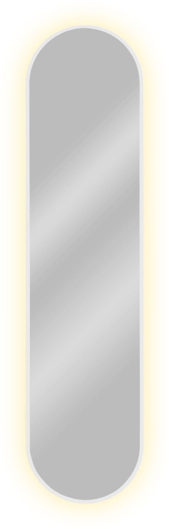 Baltica Design Tiny Border Pastille zrcadlo 40x155 cm oválný s osvětlením bílá 5904107905600