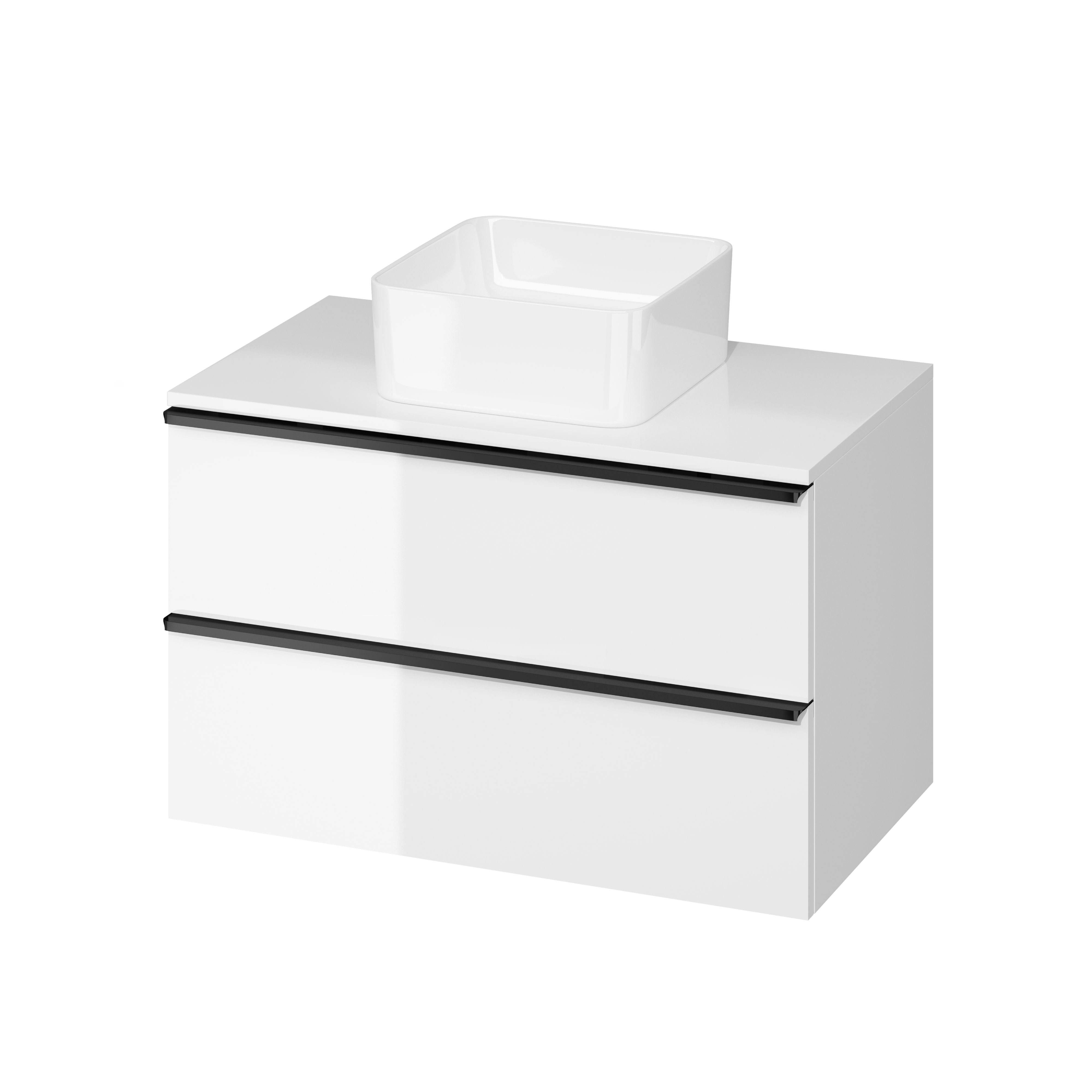 Cersanit Virgo skříňka s deskou 80x46.9x49.9 cm pod umyvadlo závěsná bílá S522-027