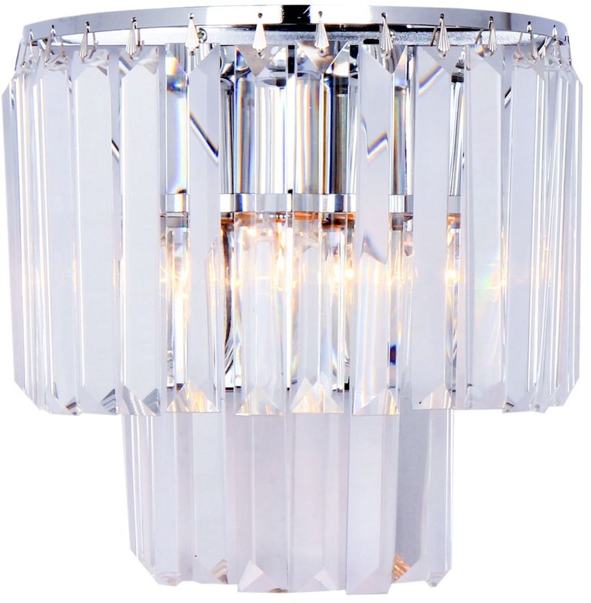 Zuma Line Amedeo nástěnné svítidlo 2x40 W chrom-křišťálová 17106/2W-CHR