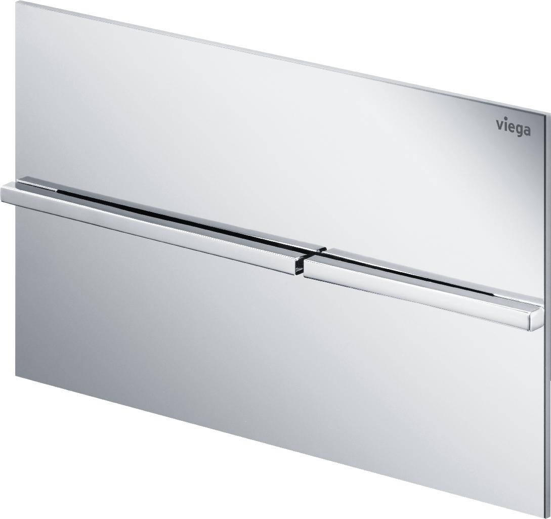 Viega Visign splachovací tlačítko pro WC lesklý chrom-ocel 773649