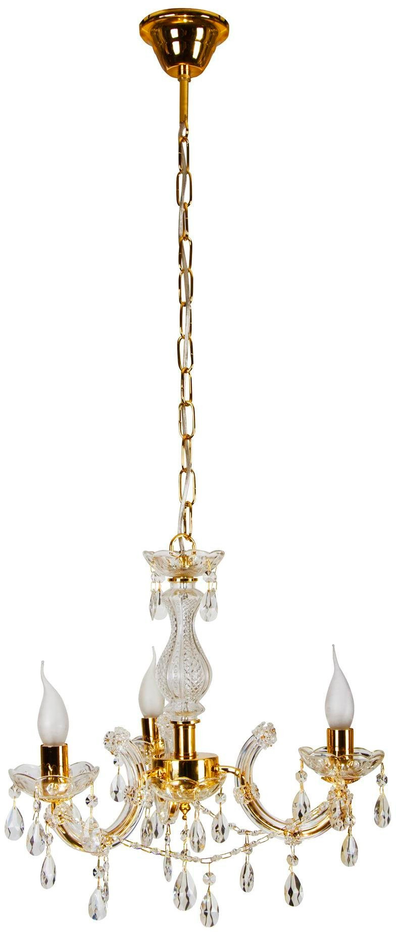 Candellux Maria Teresa závěsné svítidlo 3x40 W zlatá 33-94639