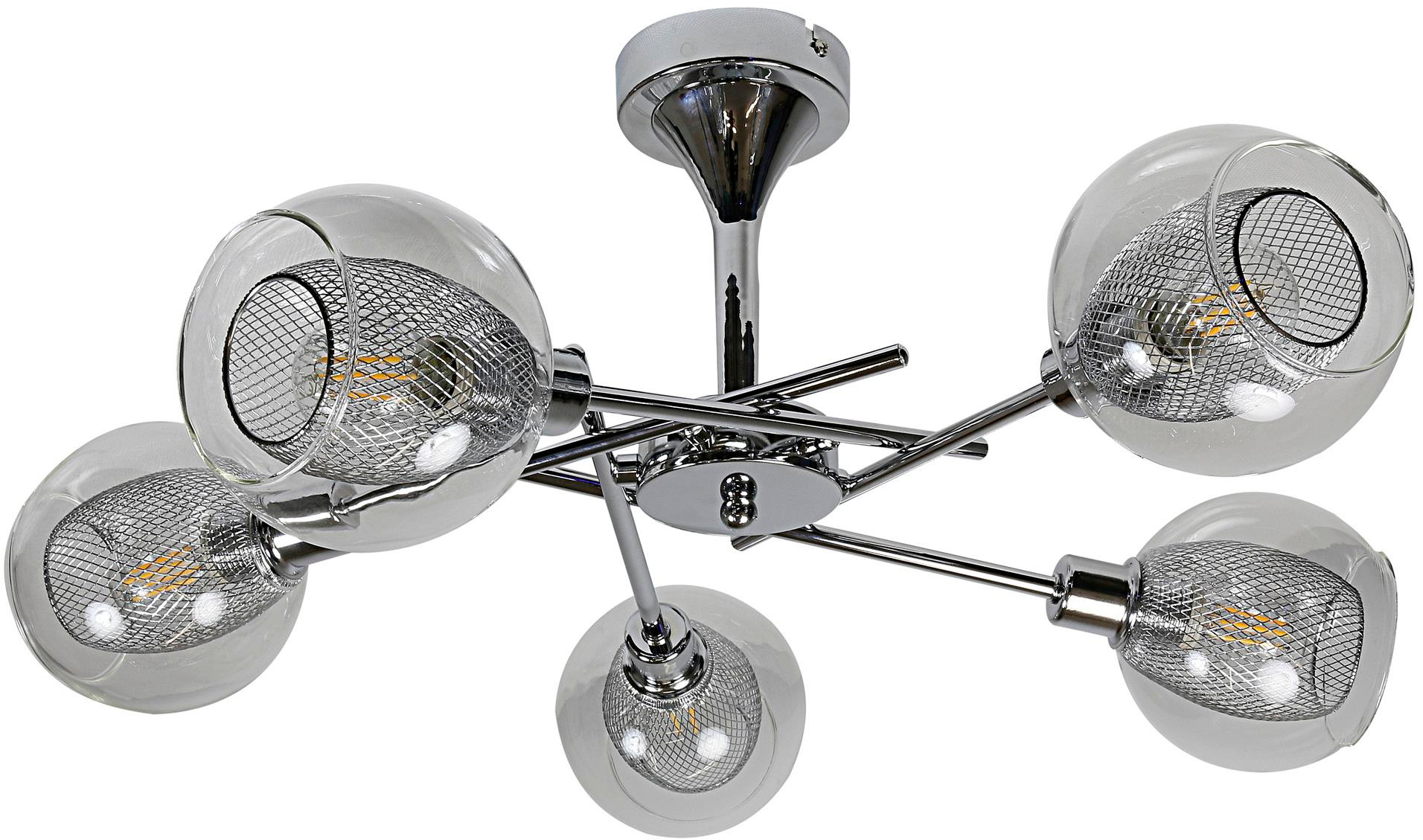 Candellux Ozzo stropní světlo 5x40 W chrom 35-72252