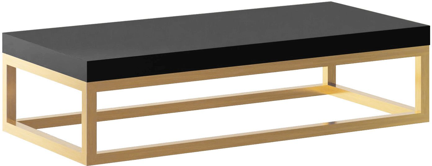 Baltica Design Bente konzole 75x35x17 cm černá-zlatá 5904107906645