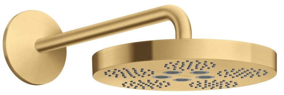 Axor One hlavová sprchá s ramenem 28x28 cm kulatý zlatá 48491250