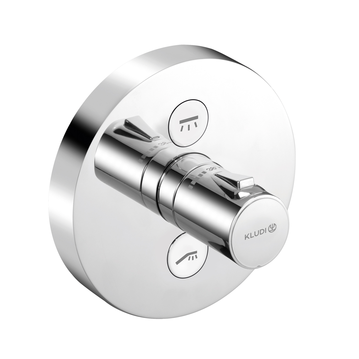 Kludi Push vanová baterie pod omítku s termostatem chrom 389120538