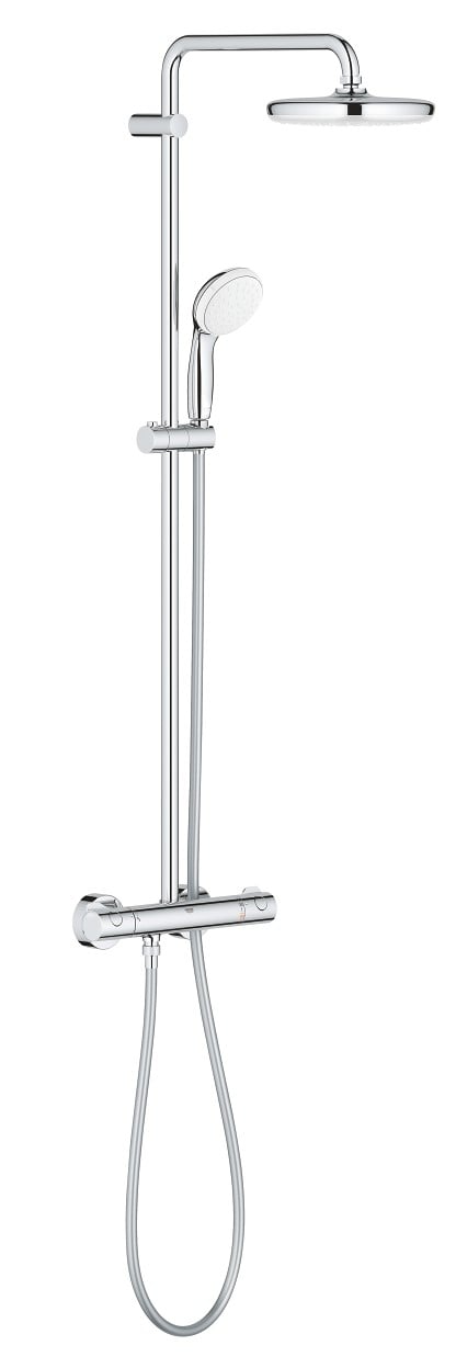Grohe Bau sprchová sada na stěnu s termostatem s dešťovou sprchou chrom 26699000