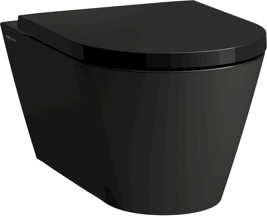 Laufen Kartell záchodová mísa závěsná bez splachovacího kruhu černá mat H8203377160001