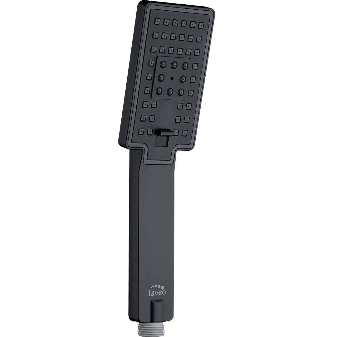 Laveo Kvadrato sprchová hlavice černá NLQ7SAD