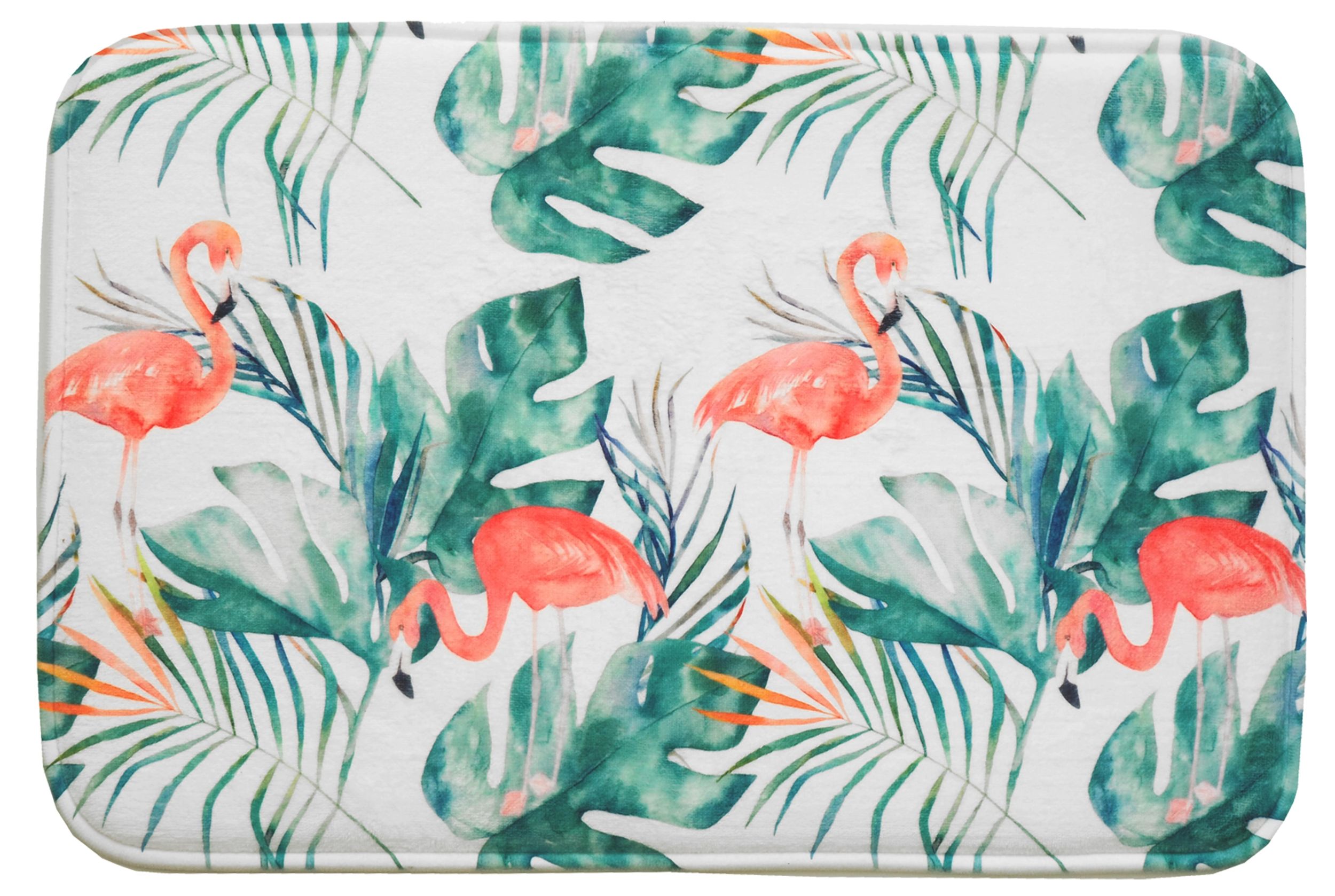 Hyggli Flamingo koupelnová podložka 60x40 cm obdélníkový směs barev 70-059