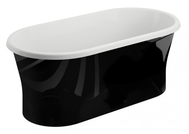 Polimat Amona New volně stojící vana 150x75 cm oválná dvoubarevná 00335
