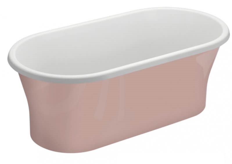 Polimat Amona New volně stojící vana 150x75 cm oválná dvoubarevná 00415