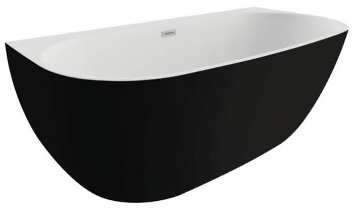 Polimat Risa vana ke stěně 170x80 cm oválná dvoubarevná 00443
