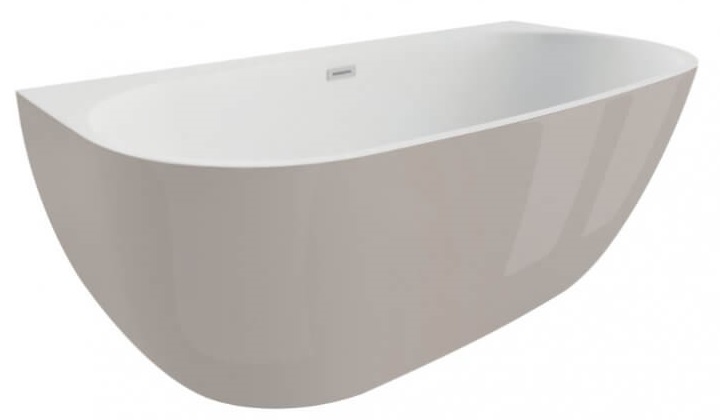 Polimat Risa vana ke stěně 170x80 cm oválná dvoubarevná 00445