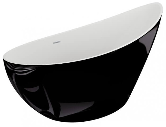 Polimat Zoe volně stojící vana 180x80 cm oválná dvoubarevná 00257