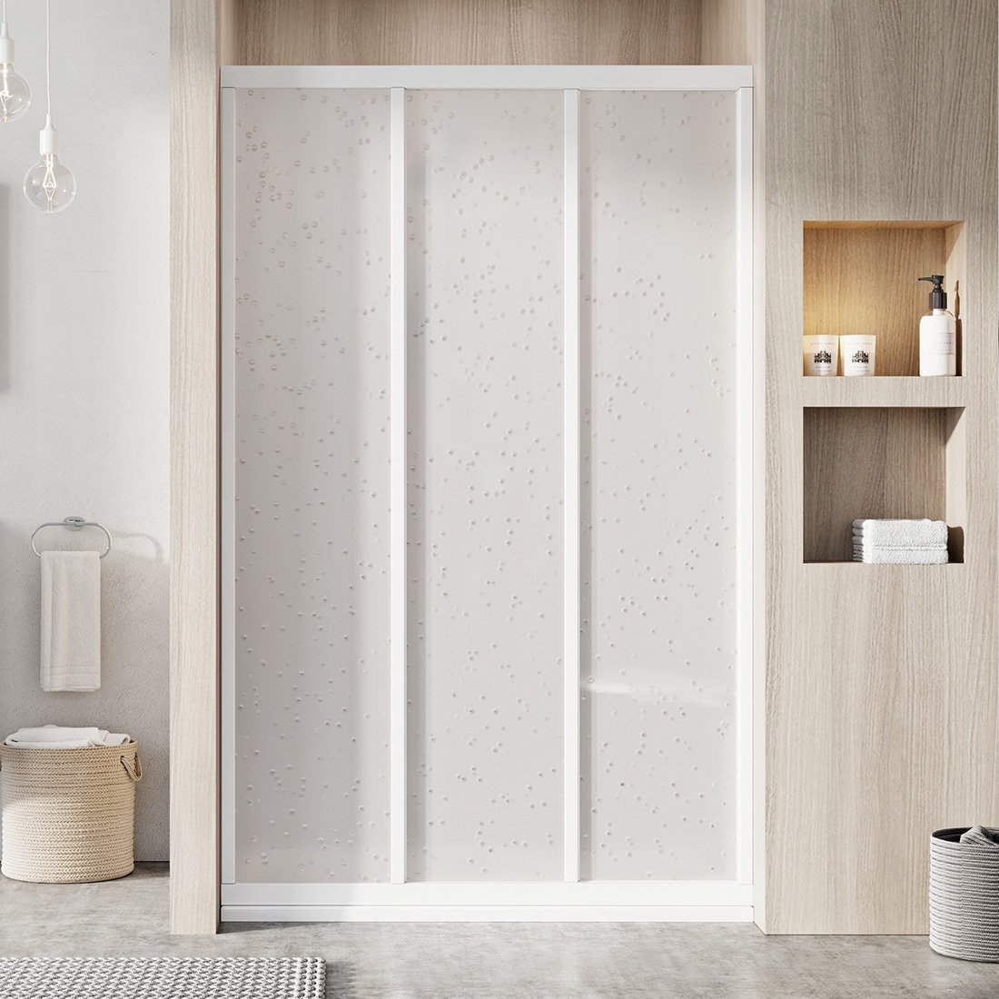 Ravak Supernova sprchové dveře 120 cm posuvné bílá lesk/polystyrenový materiál 00VG01R211
