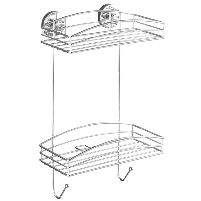 Wenko Vacuum-Loc rund Stah polička 26 cm 20886100