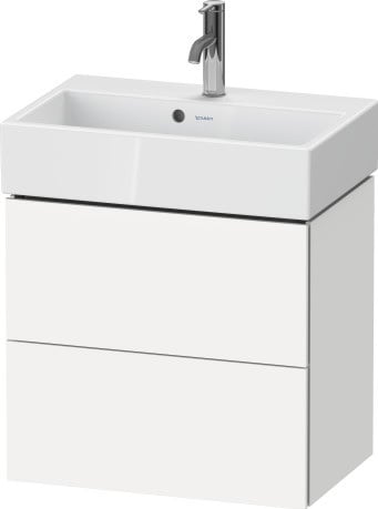 Duravit L-Cube skříňka 58.4x39.1x54.4 cm pod umyvadlo závěsná bílá LC621901818