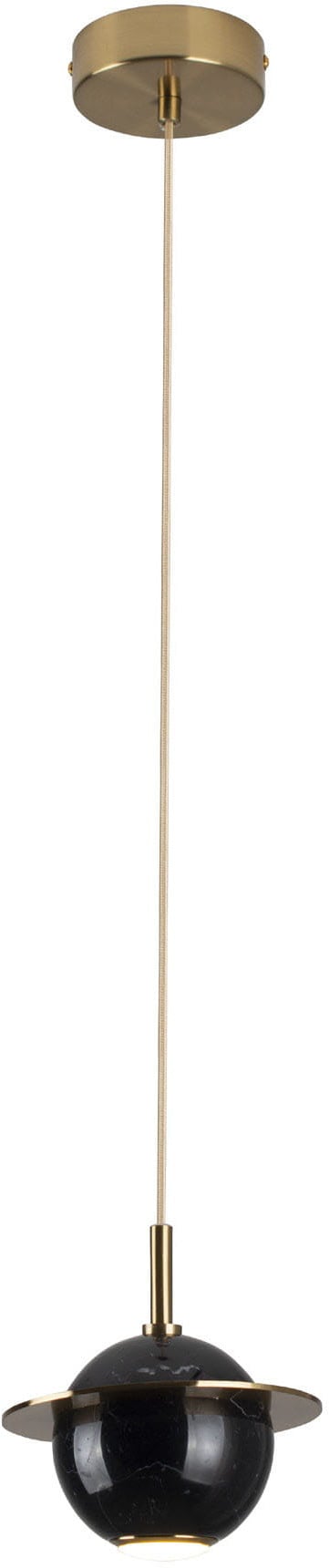 MaxLight Uranos závěsné svítidlo 1x5 W černá-zlatá P0414