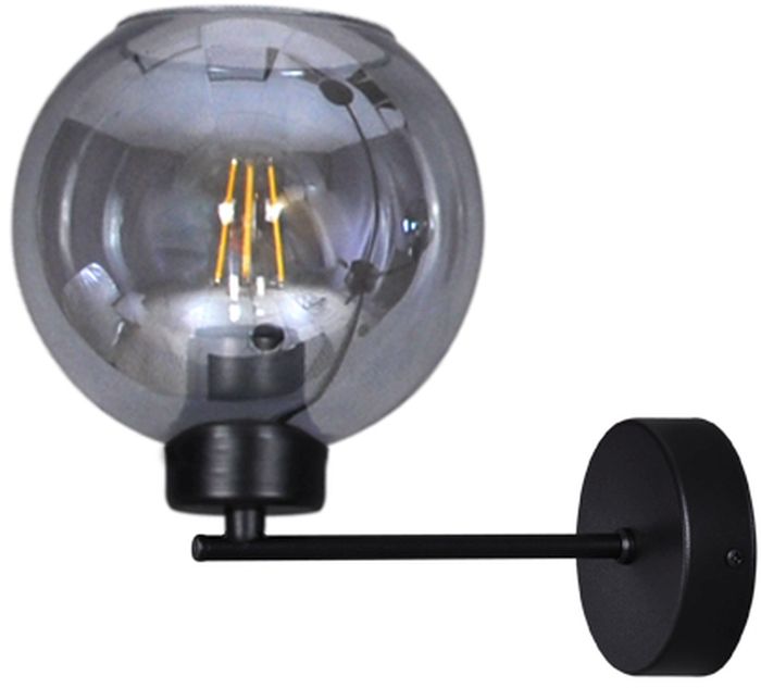 Kaja Aldar nástěnné svítidlo 1x60 W černá-grafitová K-4853