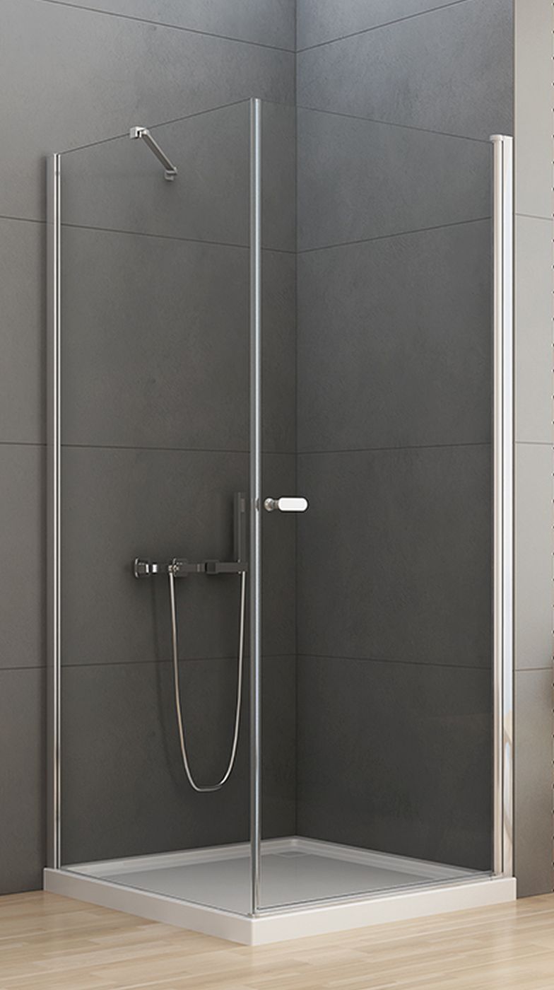 New Trendy New Soleo sprchový kout 90x80 cm obdélníkový chrom lesk/průhledné sklo D-0140A/D-0088B