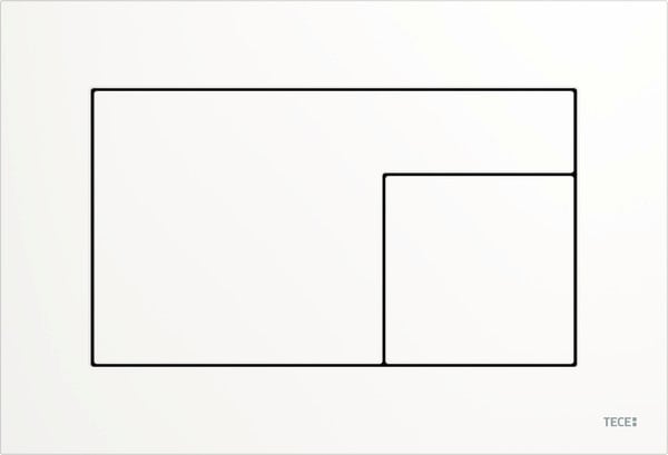 Tece Velvet splachovací tlačítko pro WC bílá 9240735