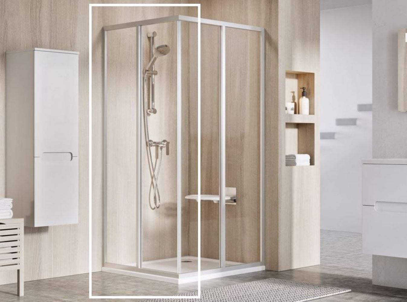 Ravak Supernova sprchové dveře 75 cm posuvné satén matný/průhledné sklo 14V30UO2Z1