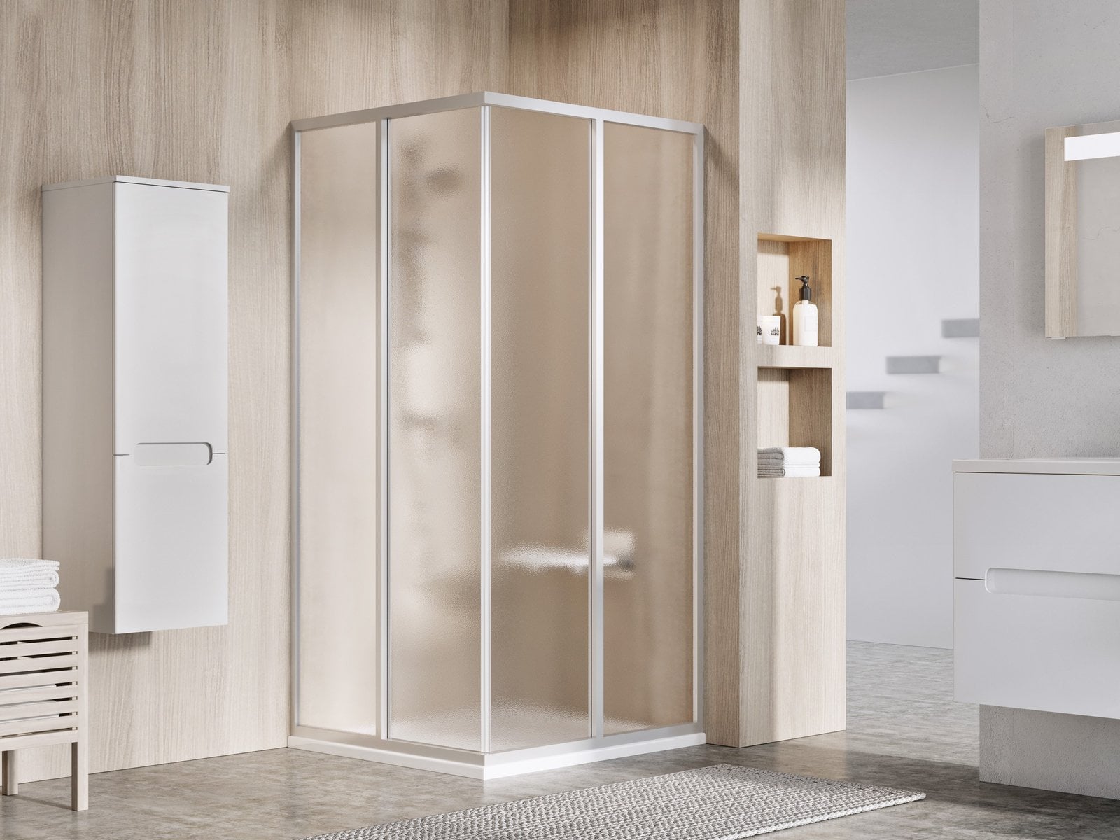 Ravak Supernova sprchové dveře 80 cm posuvné satén matný/ 14V40UO2ZG