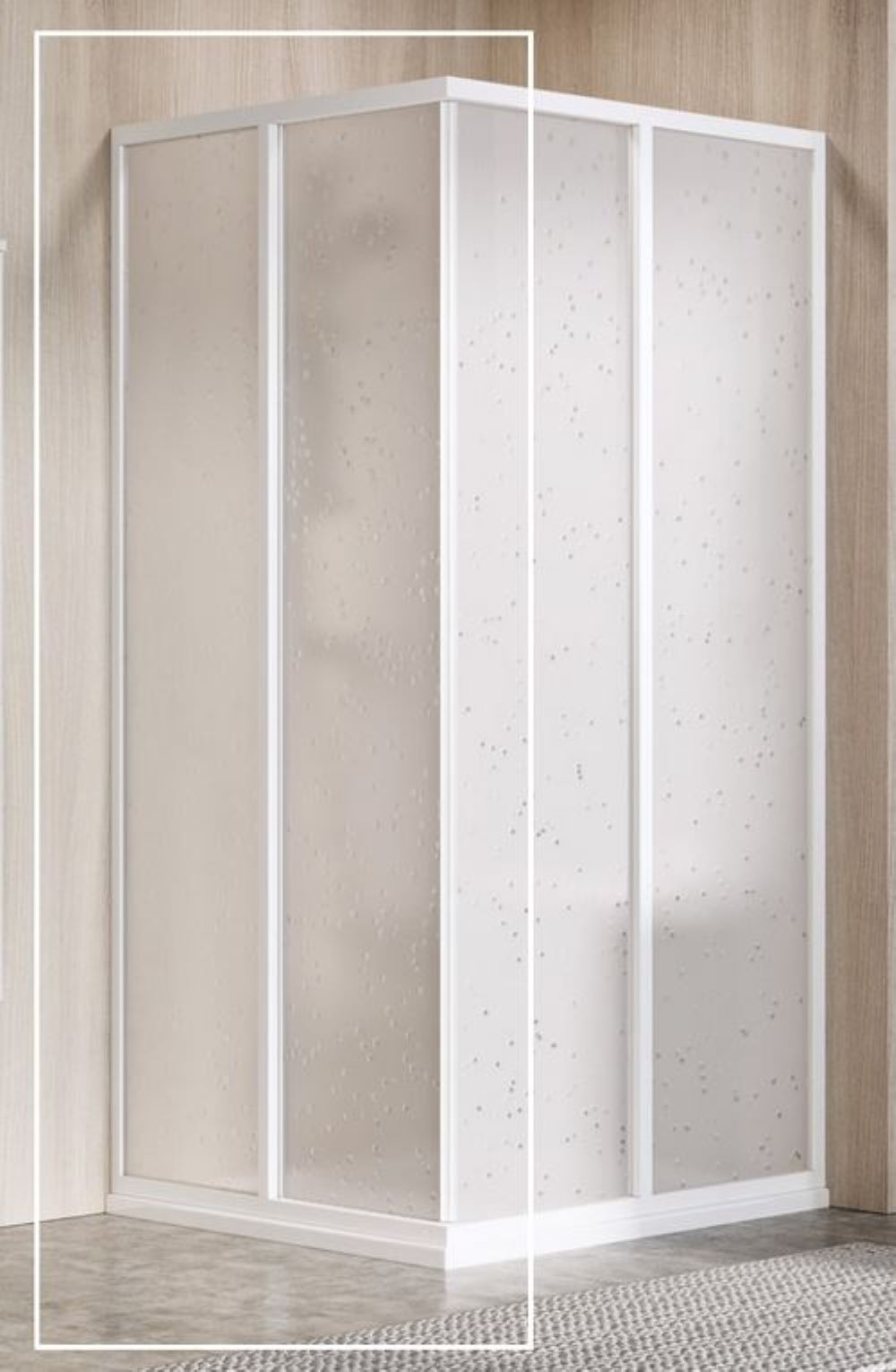 Ravak Supernova sprchové dveře 90 cm posuvné bílá lesk/polystyrenový materiál 14V701O211
