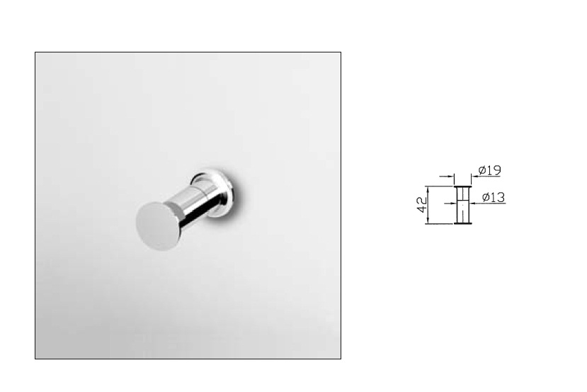 Zucchetti Isy věšák na ručník černá ZAC350.9500N1
