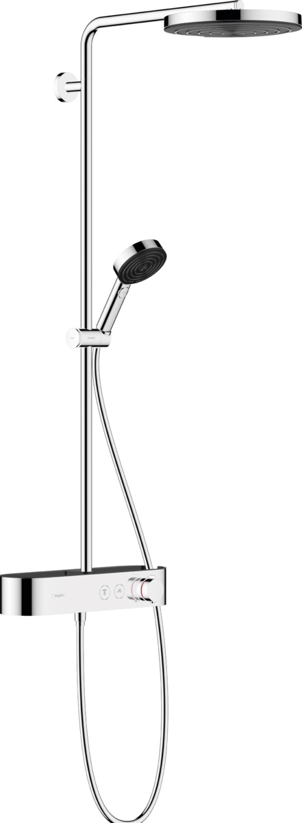 Hansgrohe Pulsify sprchová sada na stěnu s termostatem s dešťovou sprchou chrom 24221000