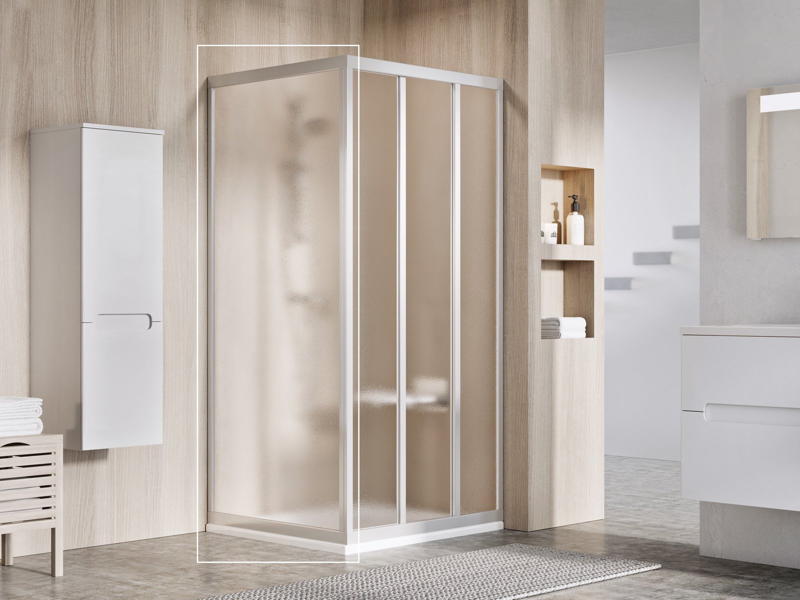 Ravak Supernova sprchová zástěna 75 cm saténová matný/ 94030UR2ZG