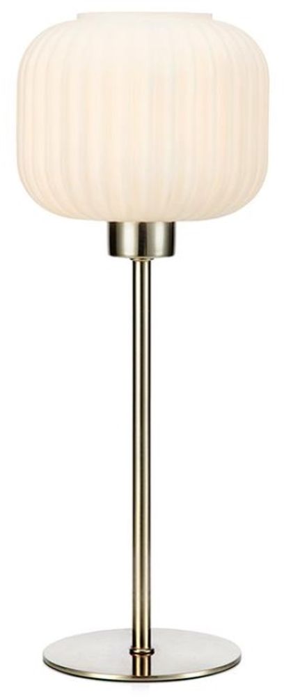 Markslöjd Sober stolní lampa 1x40 W bílá-ocel 108121