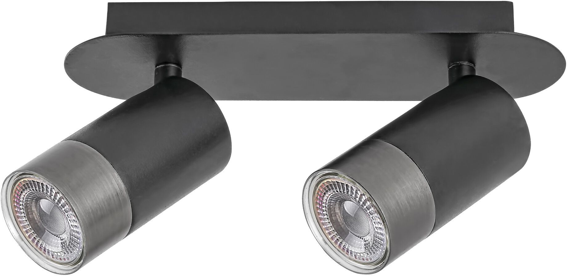 Rabalux Zircon stropní světlo 2x5 W černá-stříbrná 5070