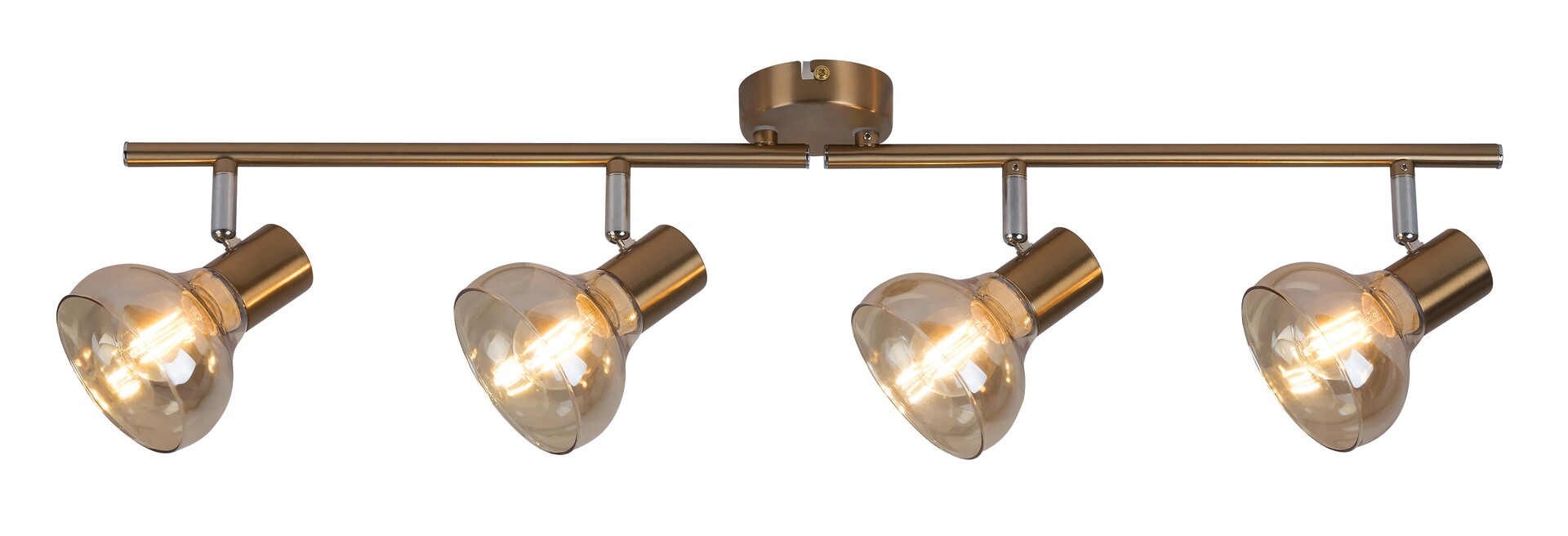 Rabalux Holly stropní světlo 4x40 W mosaz-jantarová 5550