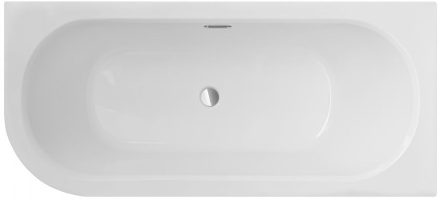 Besco Avita Slim+ rohová vana slim 159.5x75 cm Pravostranná bílá #WAV-160-NPP