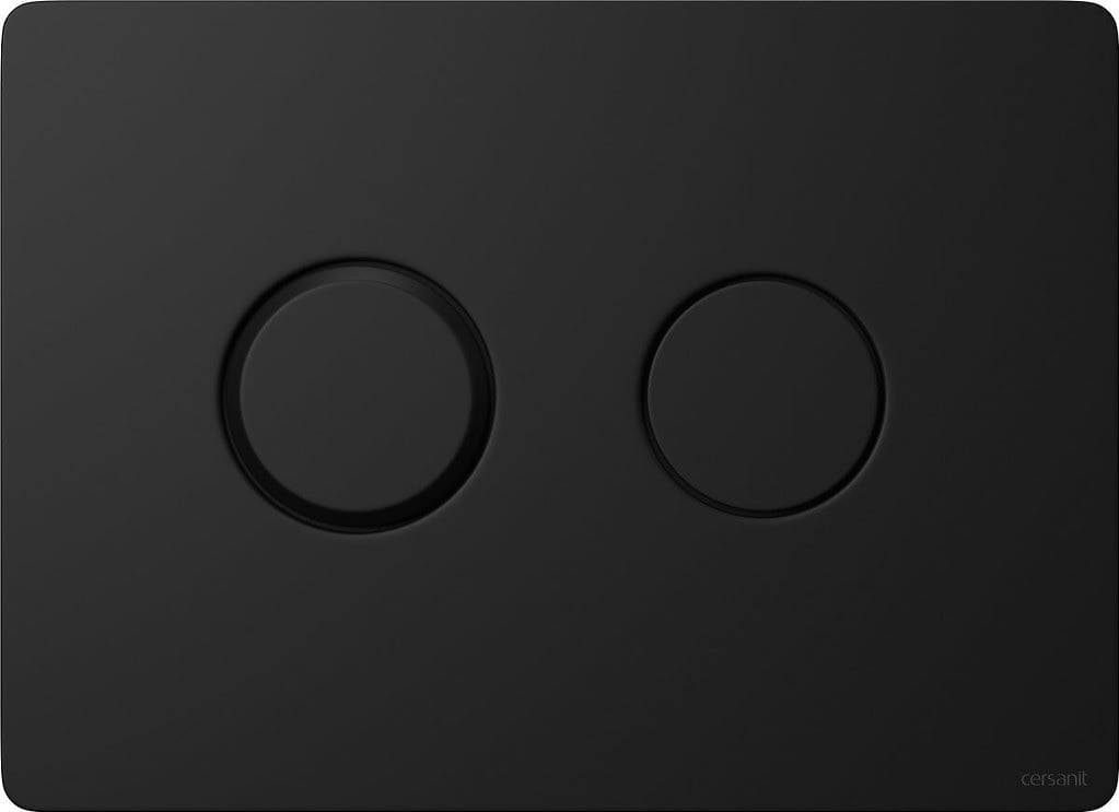 Cersanit Accento Circle splachovací tlačítko pro WC černá K97-425