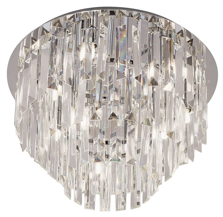 MaxLight Monaco stropní světlo x40 W chrom-průhledná C0136