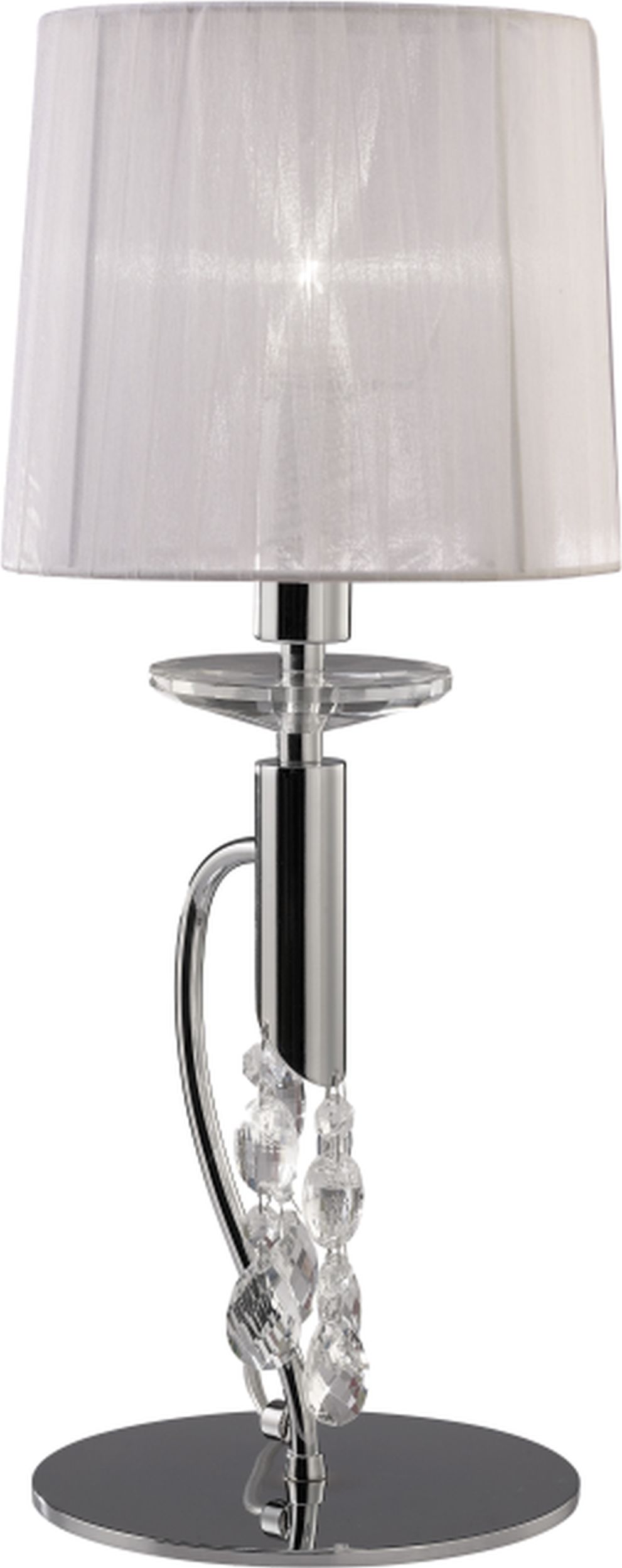 Mantra Tiffany stolní lampa 2x W bílá-chrom 3868