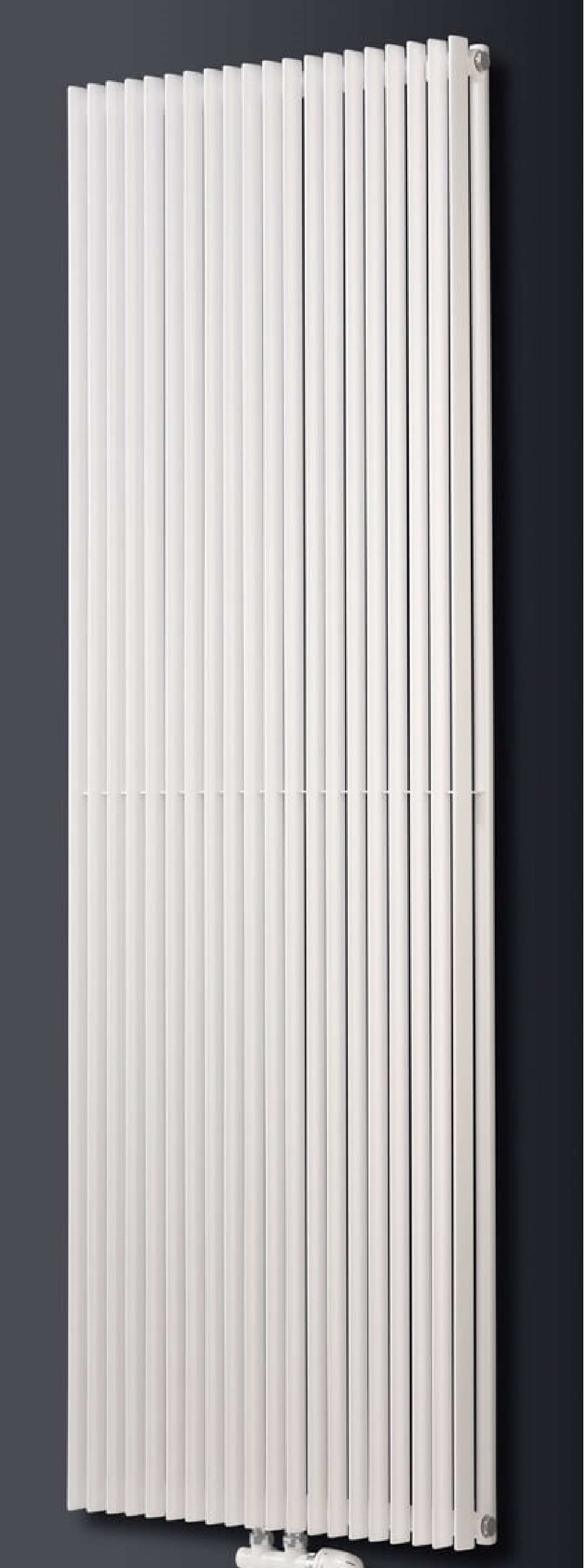 Luxrad Aurora Podwójna dekorativní radiátor 180x39 cm podłączenie spodní bílá AURP18003909003ZDC